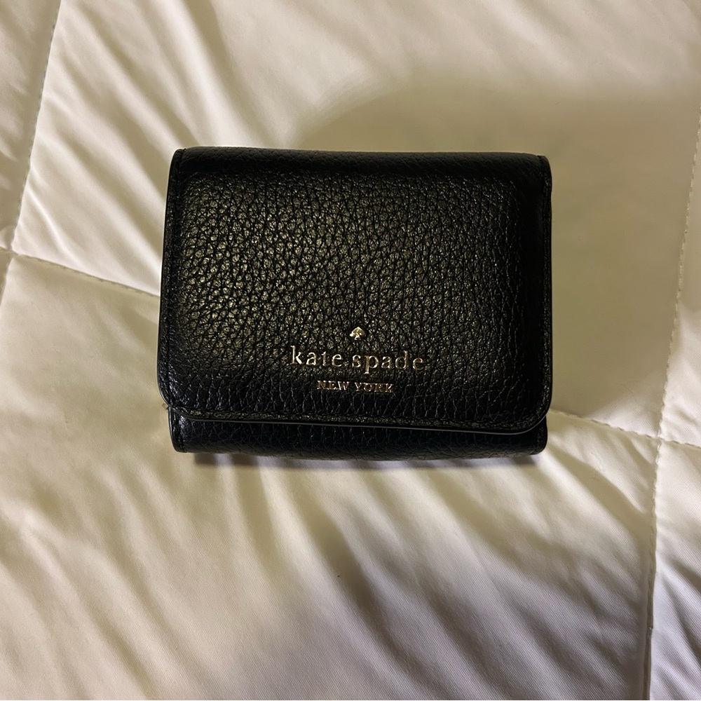 Kate Spade Black Textured Wallet